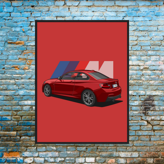 Dein Auto handgezeichnet auf Poster - Bolidenposter